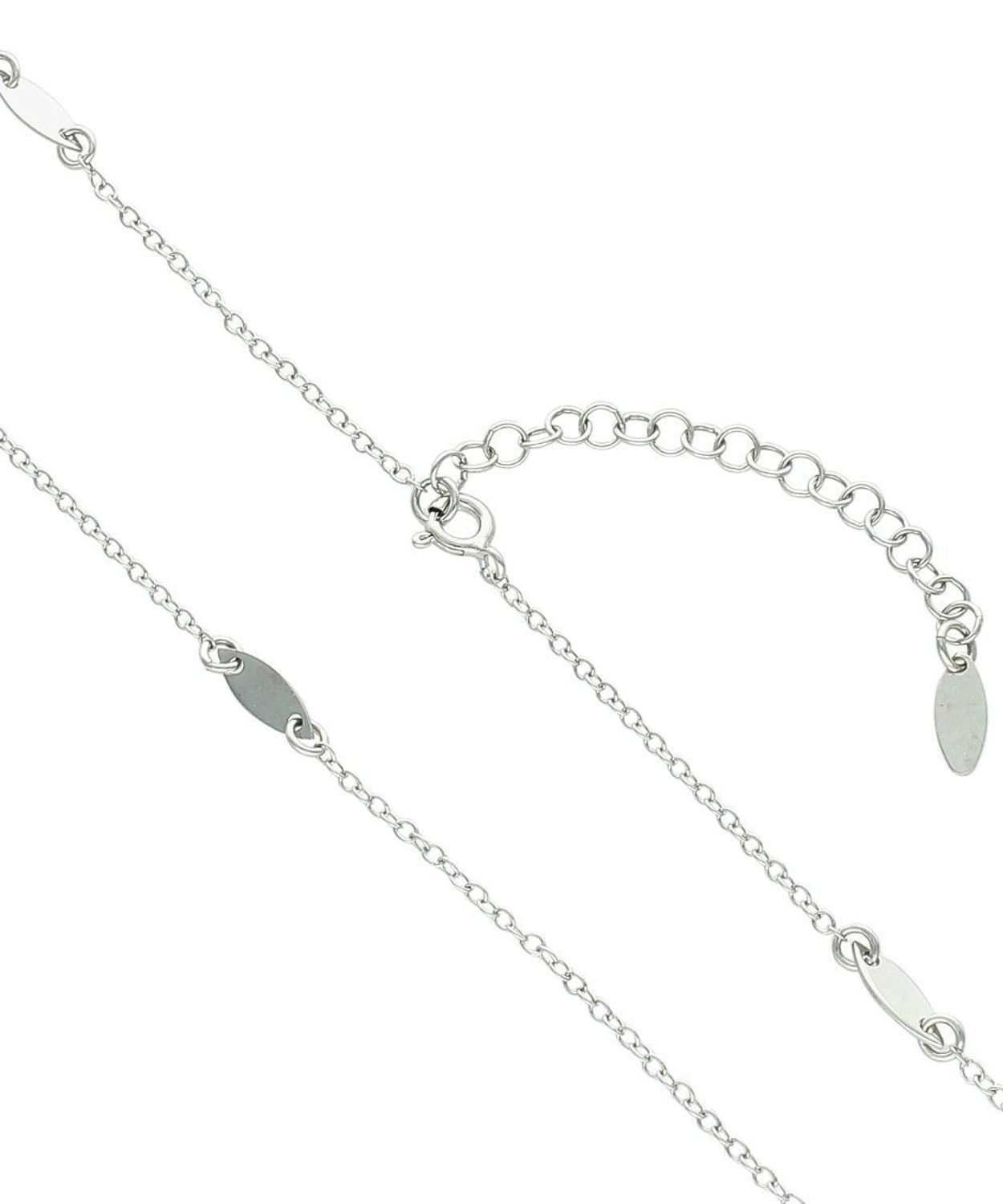 Srebrny łańcuszek minimalistyczny 80 cm z blaszkami - BGNZ005280 Ag.jpg