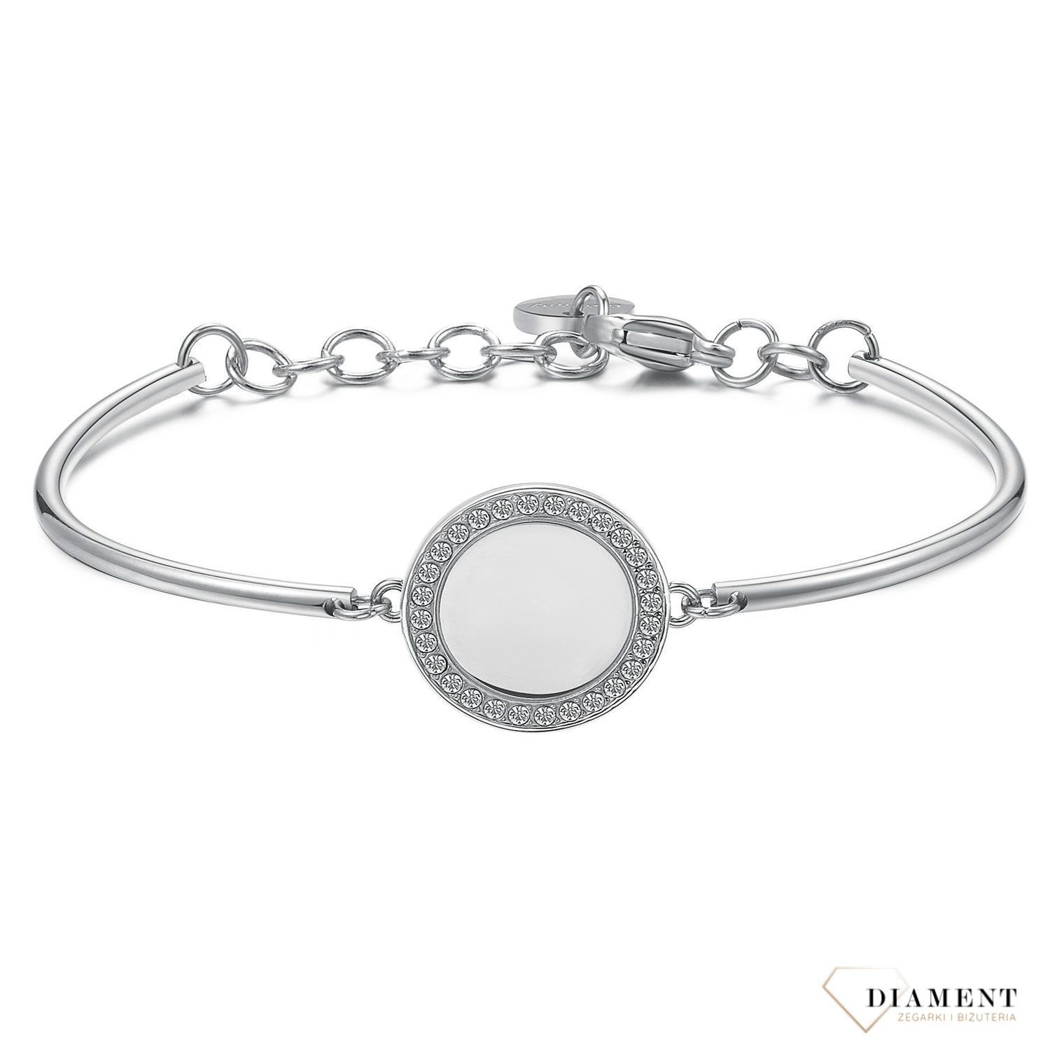 Bransoletka damska stalowa Brosway Chakra koło ozdobione kryształami Swarovskiego BHK300.jpg