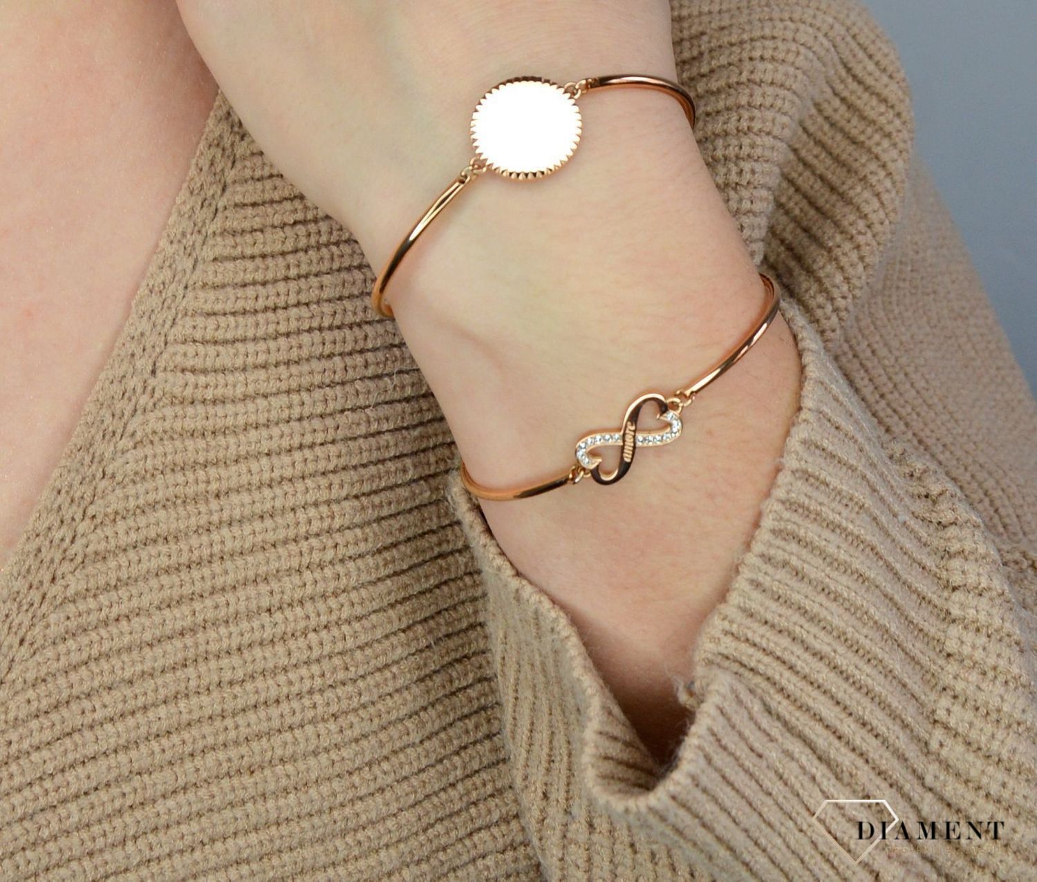 Bransoletka damska stalowa pozłacana różowe złoto Brosway Chakra BHK308.jpg