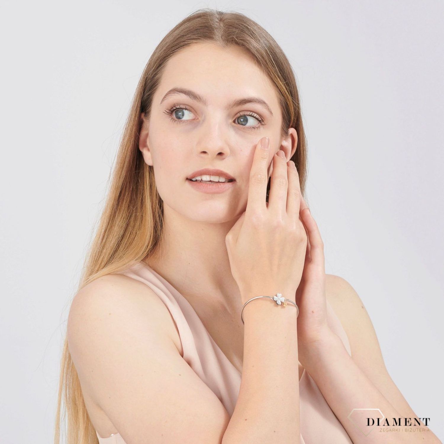 Bransoletka damska stalowa Brosway Chakra 'czterolistna koniczynka' BHK316.jpg