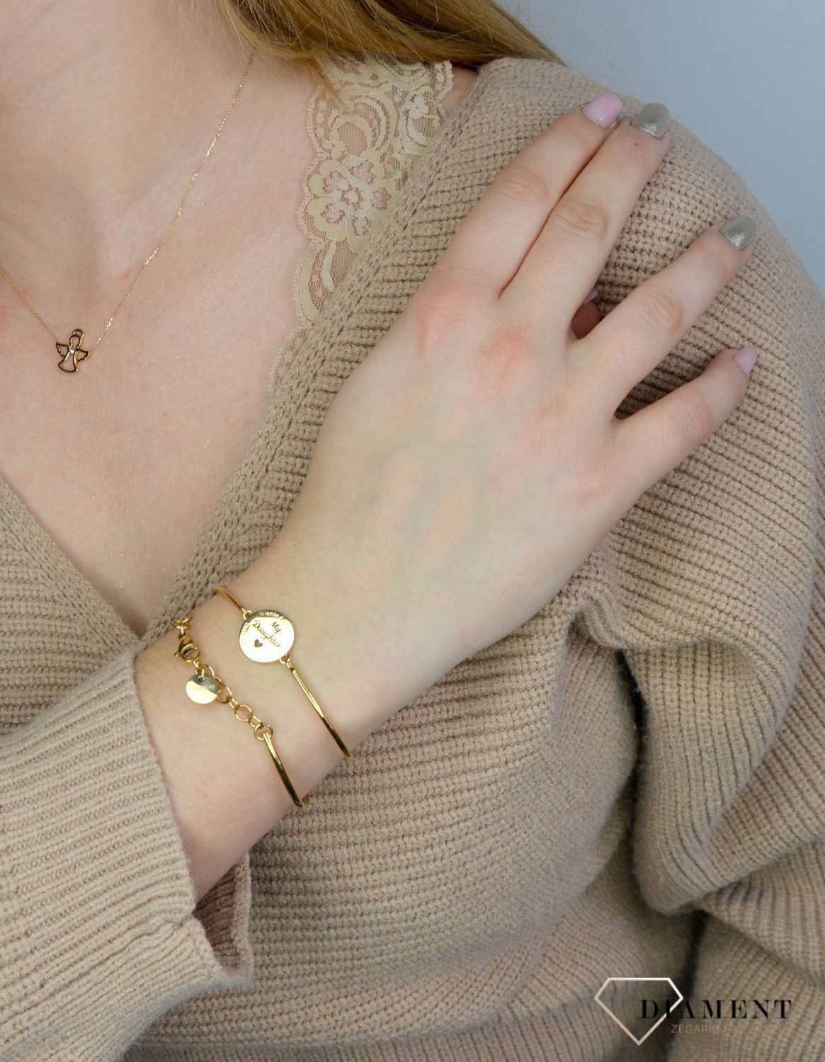 Bransoletka damska stalowa pozłacana Brosway Chakra 'Córka' BHK436.jpg