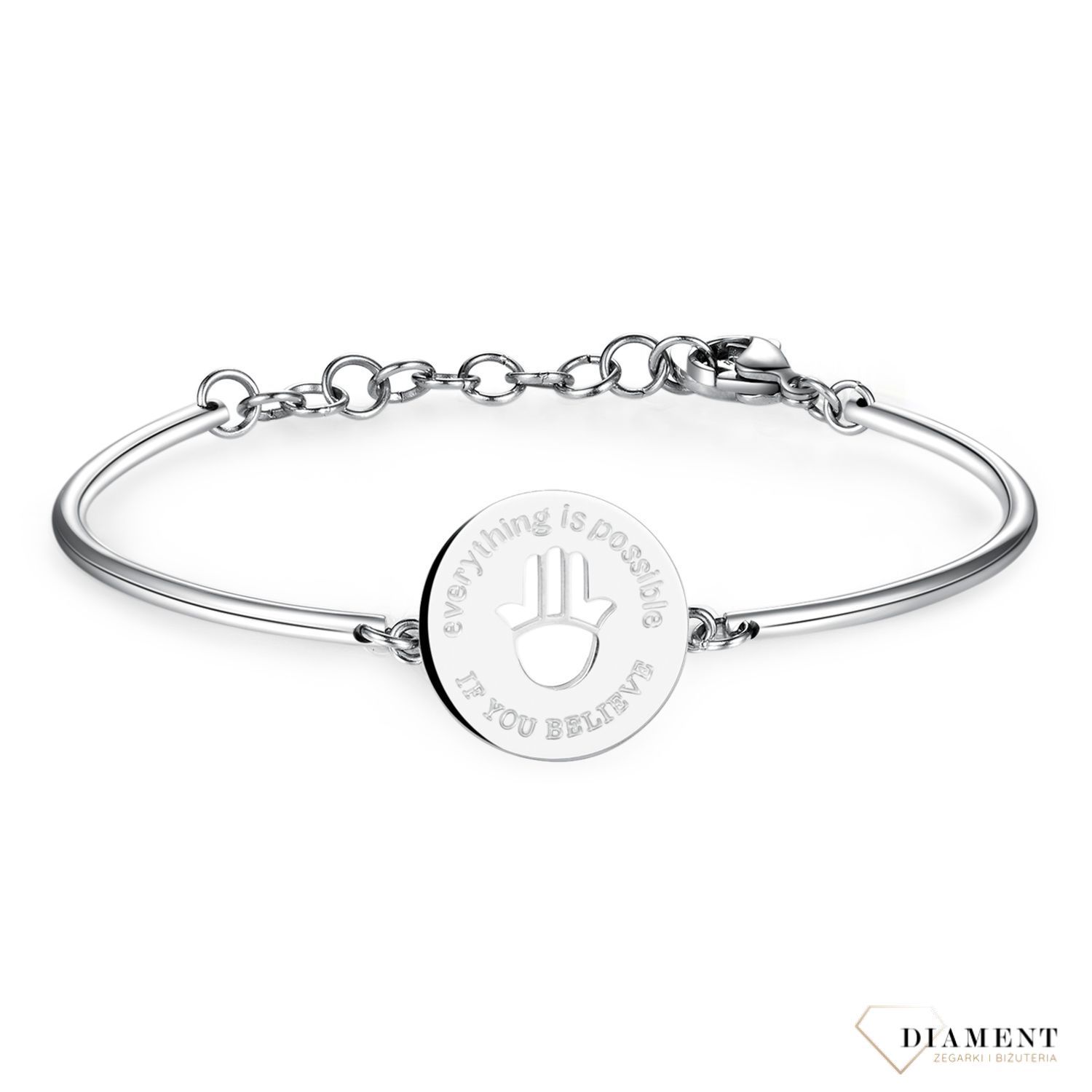 Bransoletka damska stalowa Brosway Chakra 'Ręka Fatimy' BHK44.jpg