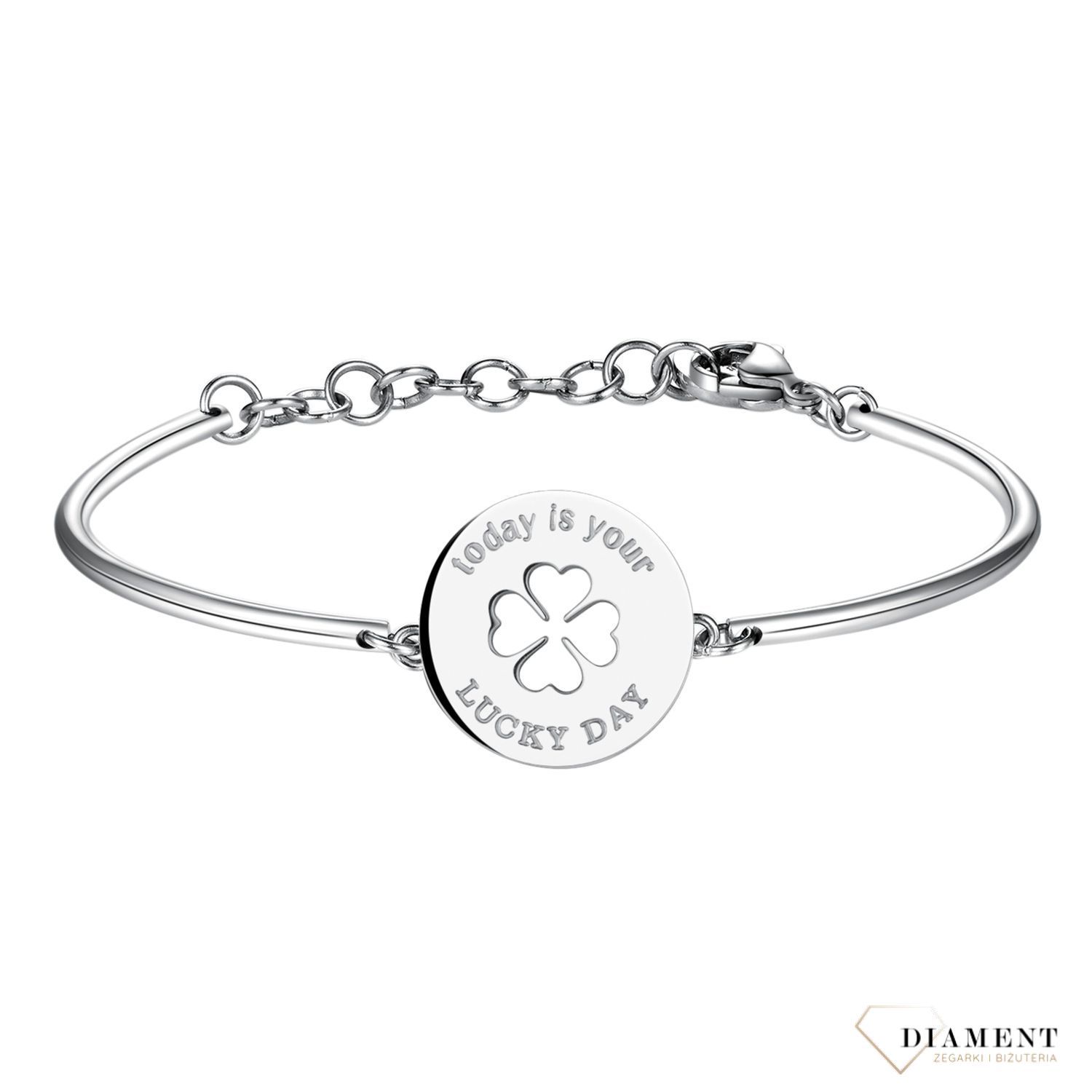 Bransoletka damska stalowa Brosway Chakra 'czterolistna koniczynka' BHK47.jpg