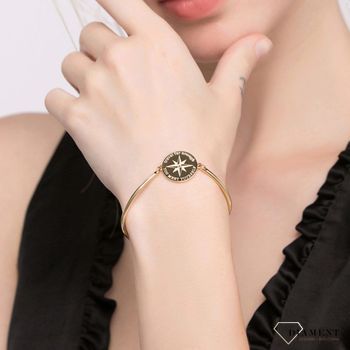 Bransoletka damska stalowa Brosway Chakra z Różą Wiatrów BHK58. Reprezentująca punkty kompasu, cztery wiatry i gwiazdę polarn.jpg