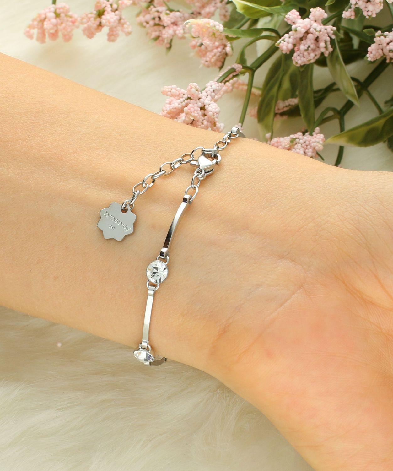 Bransoletka damska stalowa Brosway Chakra 'nieskończoność' życie BHKB029.jpg