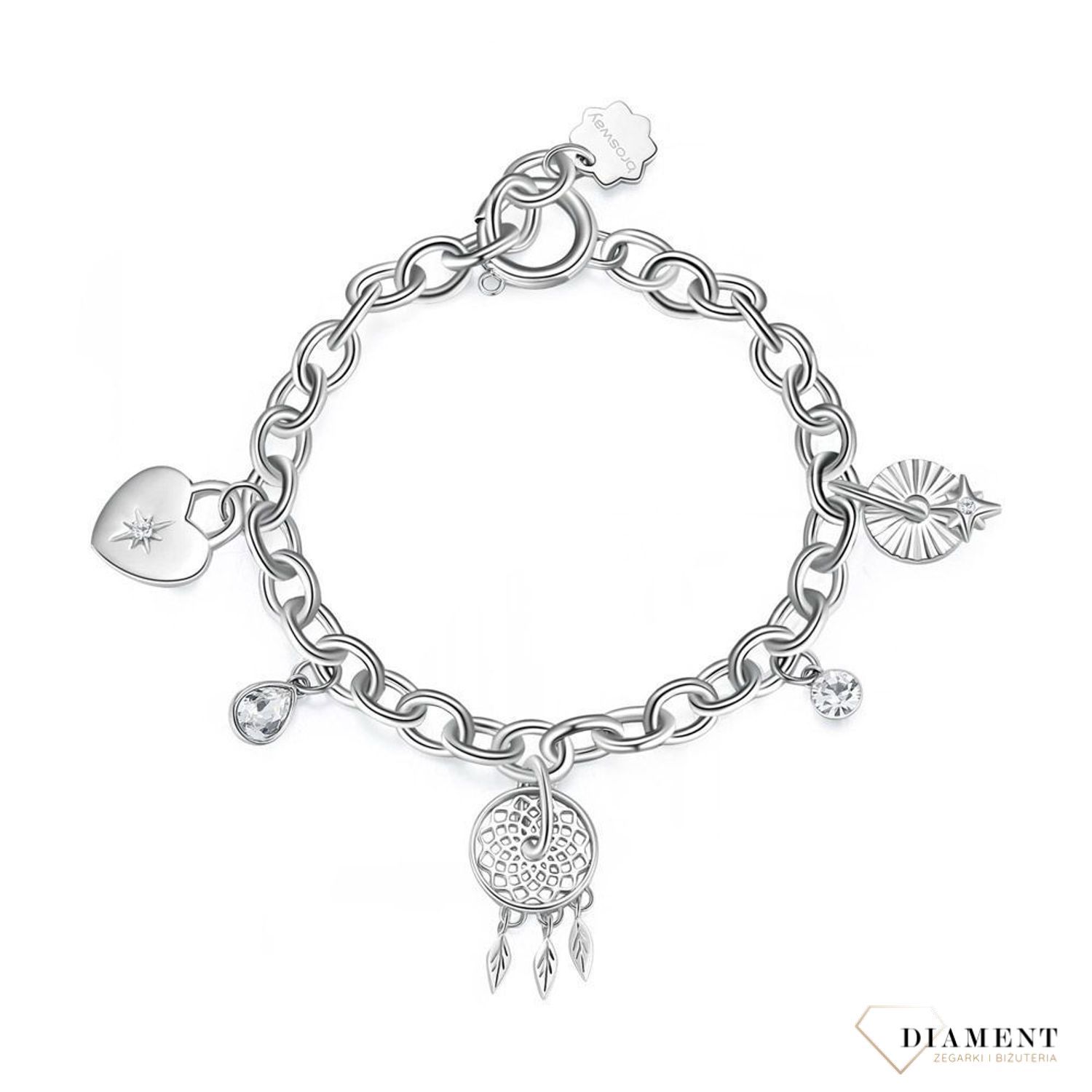 Stalowa ogniwkowa bransoletka Brosway Chakra  Ochrona snów  BHKB117..jpg