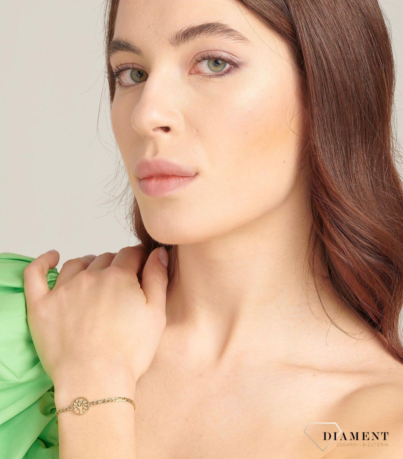 Bransoletka damska stalowa BROSWAY '' Chakra Drzewo Życia'' BHKB144 💎 Bransoletka wykonana ze stali w kolorze złotym 💎 Bransoletka z zawieszką w kształcie drzewa życia i kryształami. 💎 (2).jpg