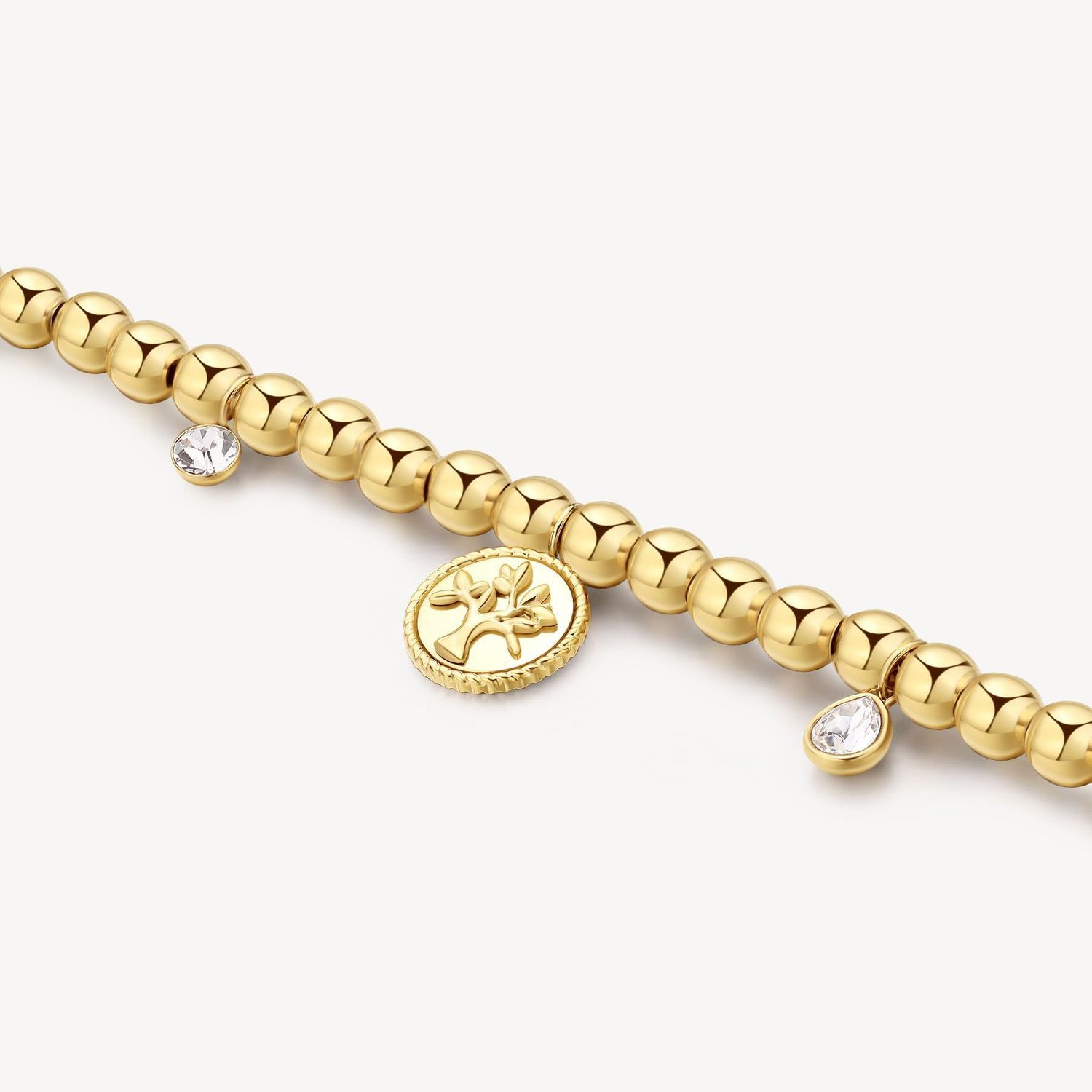 Bransoletka damska stalowa pozłacana Brosway Chakra z drzewkiem życia BHKB160.jpg