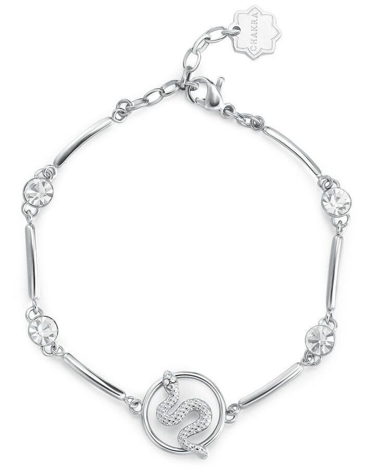 Bransoletka damska stalowa żmija z cyrkoniami Brosway Chakra BHKB228..jpg