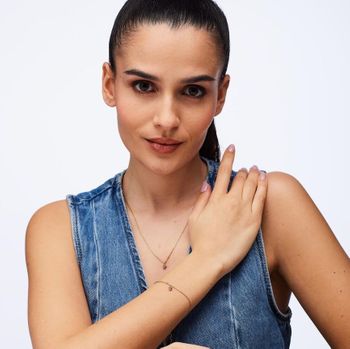 Komplet biżuterii Brosway Chakra BHKLE02 – naszyjnik i bransoletka z sercem i czerwonym kryształkiem 2.jpg