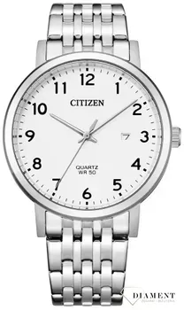 Męski zegarek Citizen Classic BI5070-57A wyposażony jest w kwarcowy mechanizm, zasilany za pomocą baterii. Posiada bardzo wysoką dokładność mierzenia czasu +- 10 sekund w przeciągu 30 dni..webp