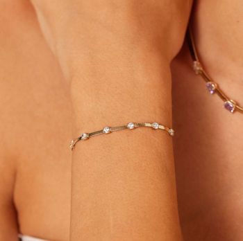 Bransoletka damska Brosway Dreaming BIG15 – tasiemka z białymi cyrkoniami 1.jpg