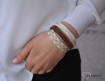 Bransoletka srebrna Swarovski Karo Rose Gold BKA3WRG✓Biżuteria ślubna ✓Biżuteria srebrna w Sklepie z Biżuterią zegarki-diament (2).JPG