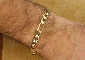 Złota bransoleta męska 585 Figaro 0,8 cm – 23 cm (BKB000000-453).jpg