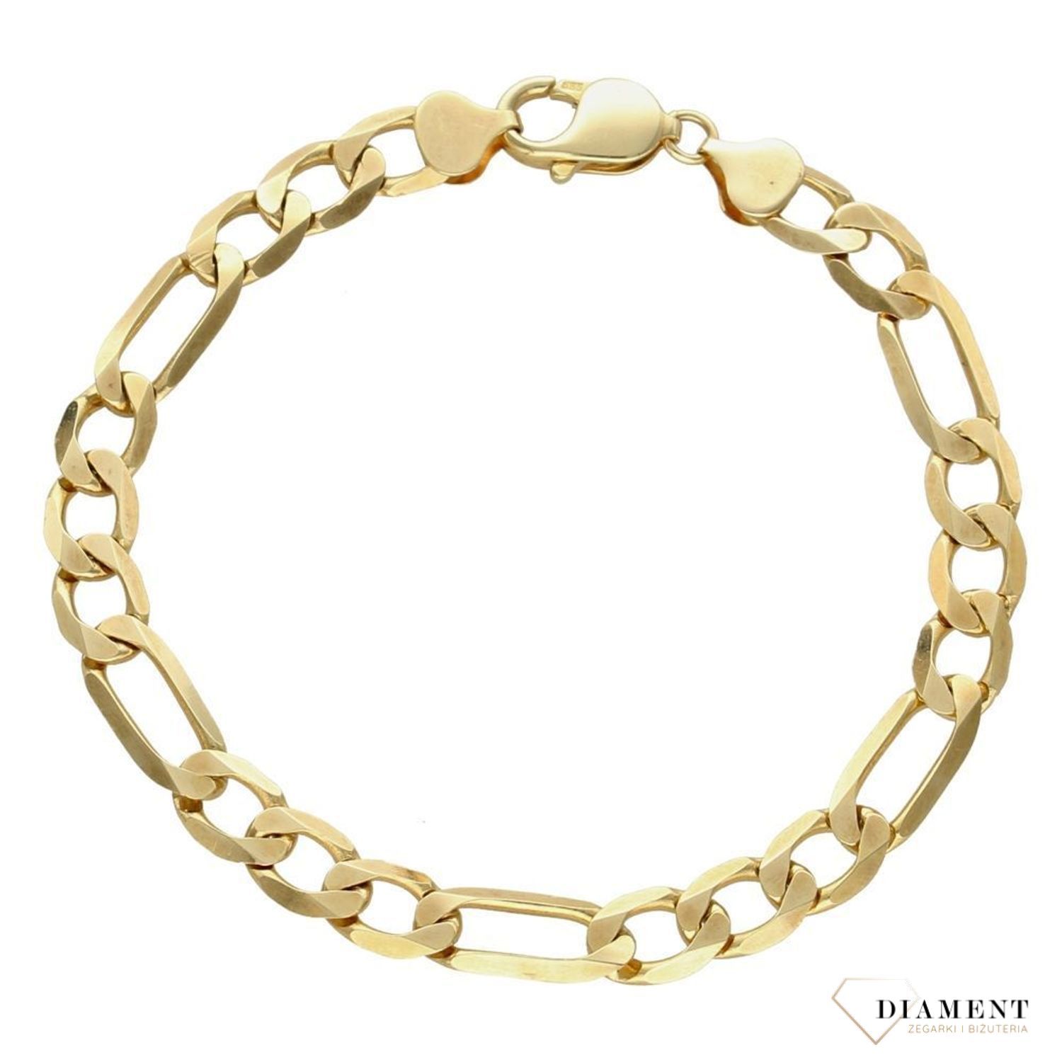 Złota bransoletka figaro.Bransoletki męskie.Złote wyjątkowe na każdą okazję. Złote Bransoletki Damskie w Sklepie z Biżuterią zegarki-diament.pl to idealny pomysł na prezent dla mężczyzny..jpg
