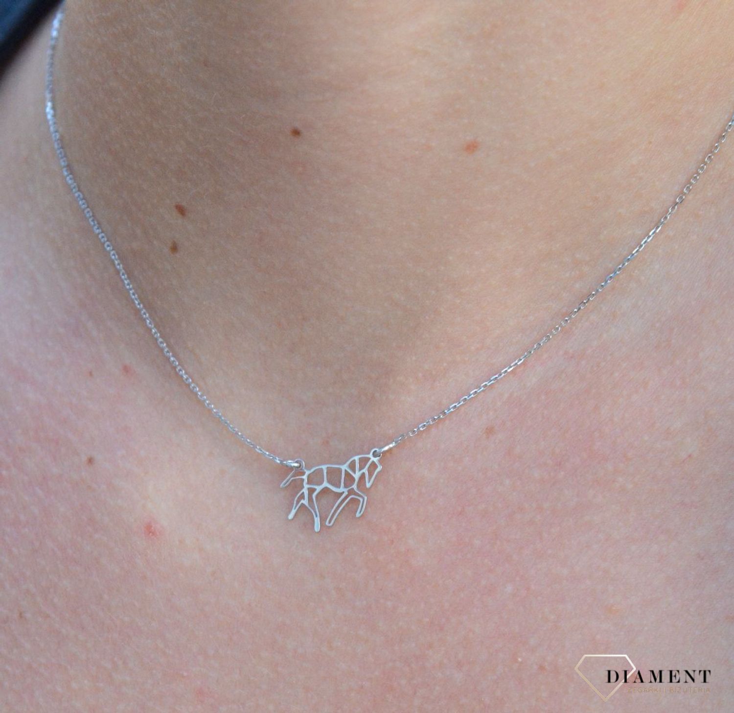 Naszyjnik srebrny celebrytka z koniem BKN000000-320. Naszyjnik srebrny celebrytka. Srebrny naszyjnik damski. Naszyjnik damski z koniem. Srebrny naszyjnik celebrytka na każdą okazję. Naszyjnik celebrytka idealny na prezent..jpg