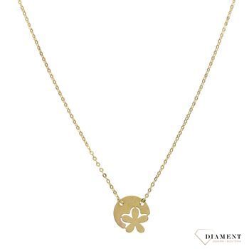 Naszyjnik złoty celebrytka 585 kwiatek ✓Złote Naszyjniki Damskie w Sklepie z Biżuterią zegarki-diament.pl ✓Piękne i Eleganckie Naszyjniki dla Kobiet ✓Prawdziwe Złoto ✓.jpg