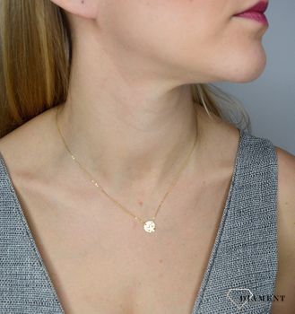 Naszyjnik złoty celebrytka 585 kwiatek ✓Złote Naszyjniki Damskie w Sklepie z Biżuterią zegarki-diament.pl ✓Piękne i Eleganckie Naszyjniki dla Kobiet ✓Prawdziwe Złoto ✓2.JPG