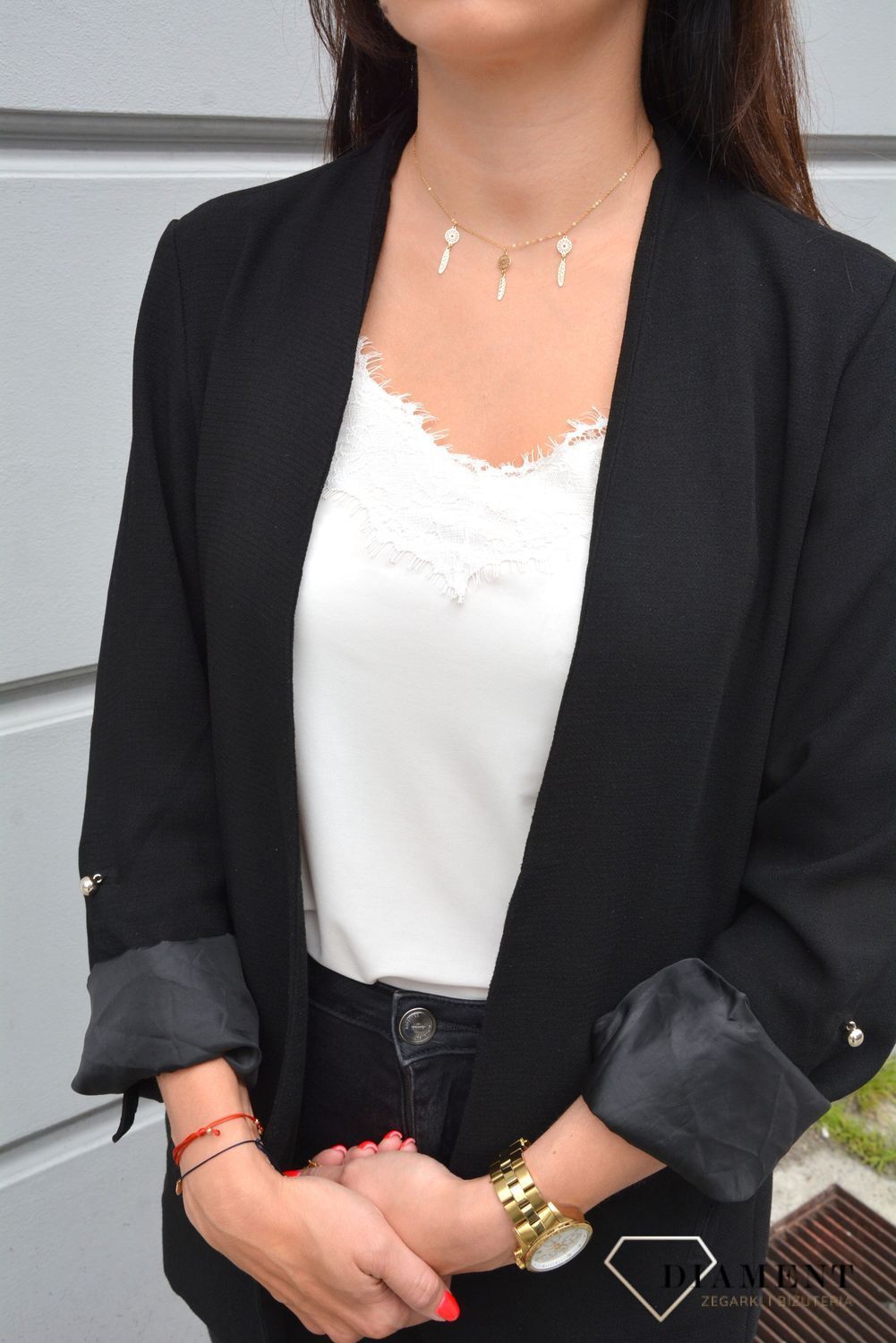 Złoty naszyjnik choker pióra.jpg