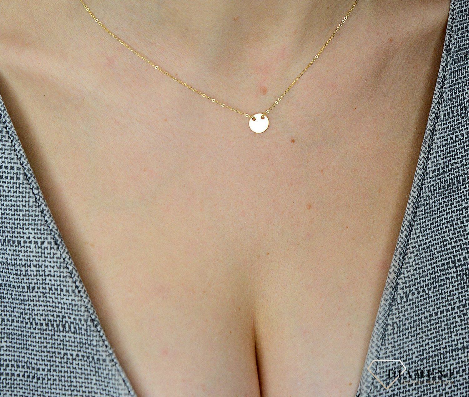 Naszyjnik złota celebrytka 585 blaszka, prezent dla mamy, prezent dla ukochanej, wymarzony prezent ✓Złote Naszyjniki dla kobiet, idealny prezent dla kobiety. Naszyjniki cel.jpg