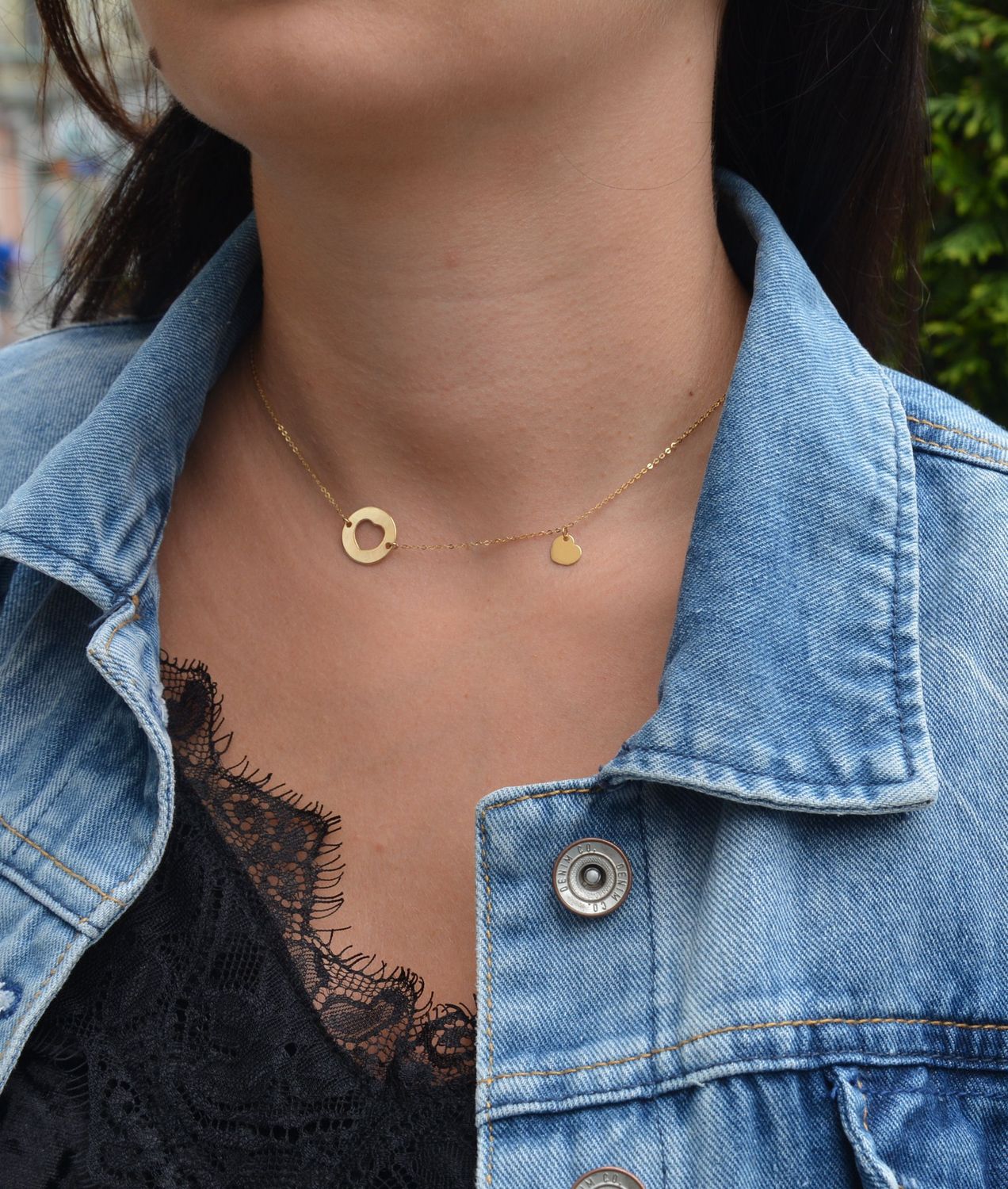 Złoty naszyjnik celebrytka 585 serduszko w kółku.jpg