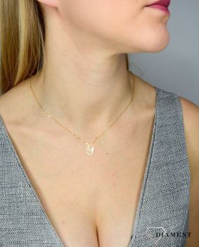 Naszyjnik złoty próby 585 motylek BKN000000-383 ✓Złote Naszyjniki Damskie w Sklepie z Biżuterią zegarki-diament.pl✓ Piękne i Eleganckie Naszyjniki dla Kobiet✓4.JPG