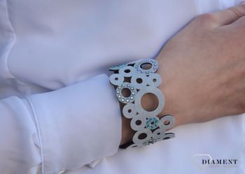Bransoletka Spark Swarovski Bubbles Light Turquoise Paradise Shine  BKO1PBLTUPSs (4).JPG
