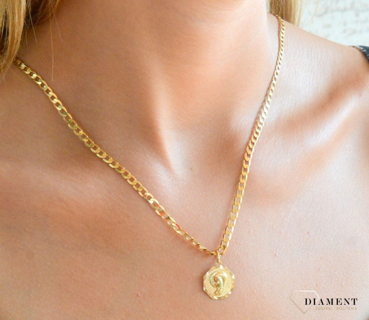 Zawieszka złota medalik Matka Boska 585 BKZ000000-011.jpg