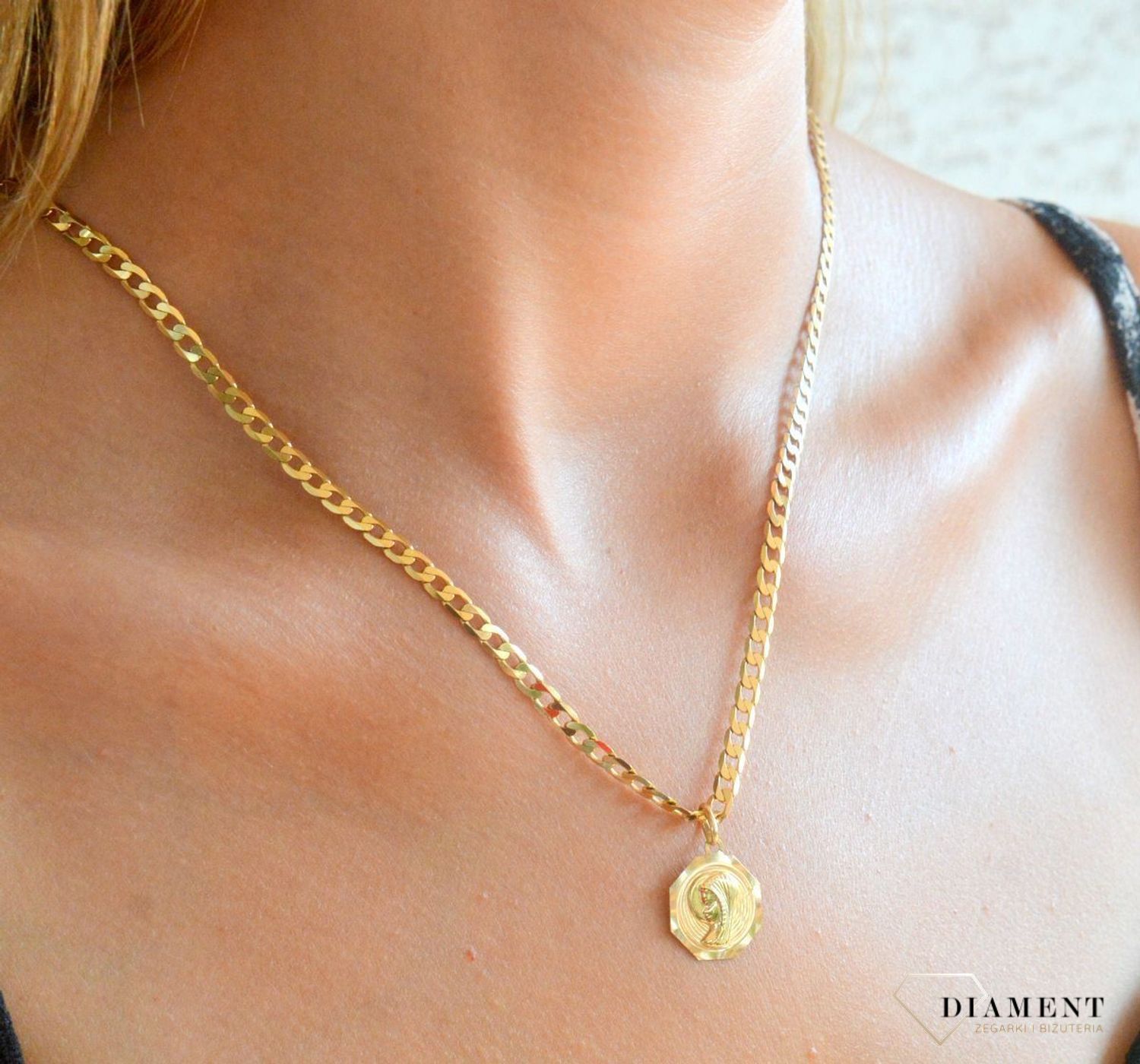 Zawieszka złota medalik Matka Boska 585 BKZ000000-011.jpg