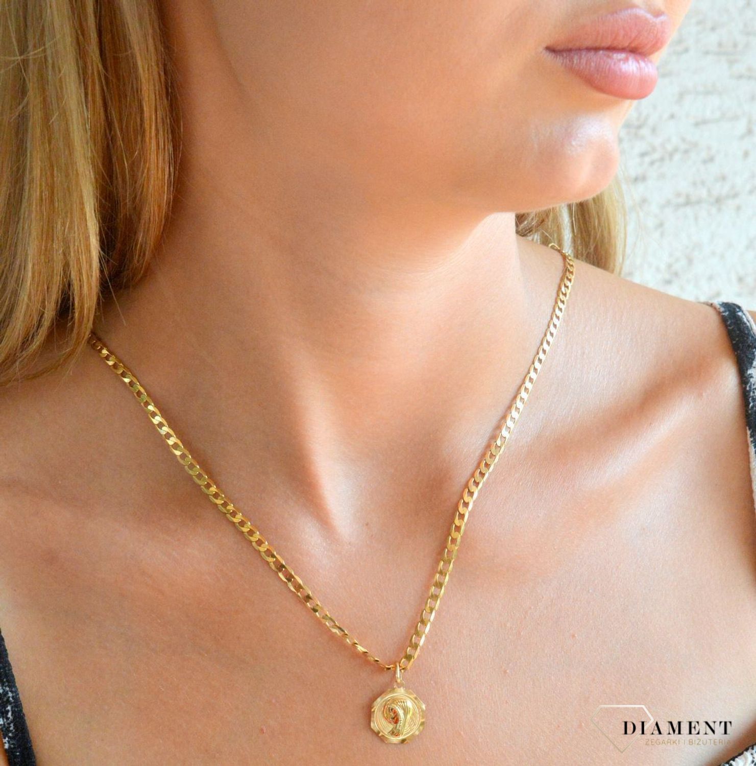 Zawieszka złota medalik Matka Boska 585 BKZ000000-011.jpg