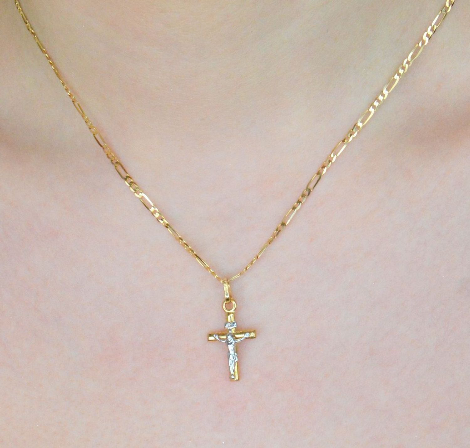 Złoty łańcuszek figaro 2 mm próba 585 BKŁ000000-469.jpg