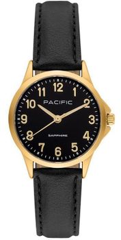 Zegarek Damski Pacific Sapphire BLA-1101-04 – złoty, czarna tarcza, szafirowe szkło.jpg