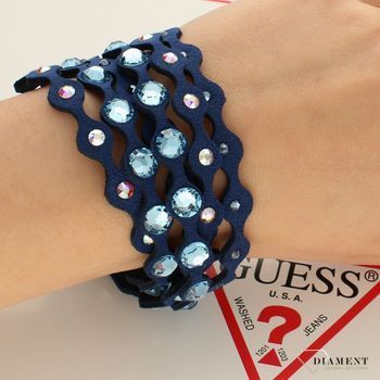 Bransoletka niebieski z kolorowymi kryształami Swarovski Dotty Elegant Crystal.jpg