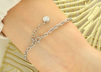 Bransoletka srebrna BM20403 – z blaszką pod grawer, serduszkiem i znakiem nieskończoności, próba 925 zapięcie.jpg