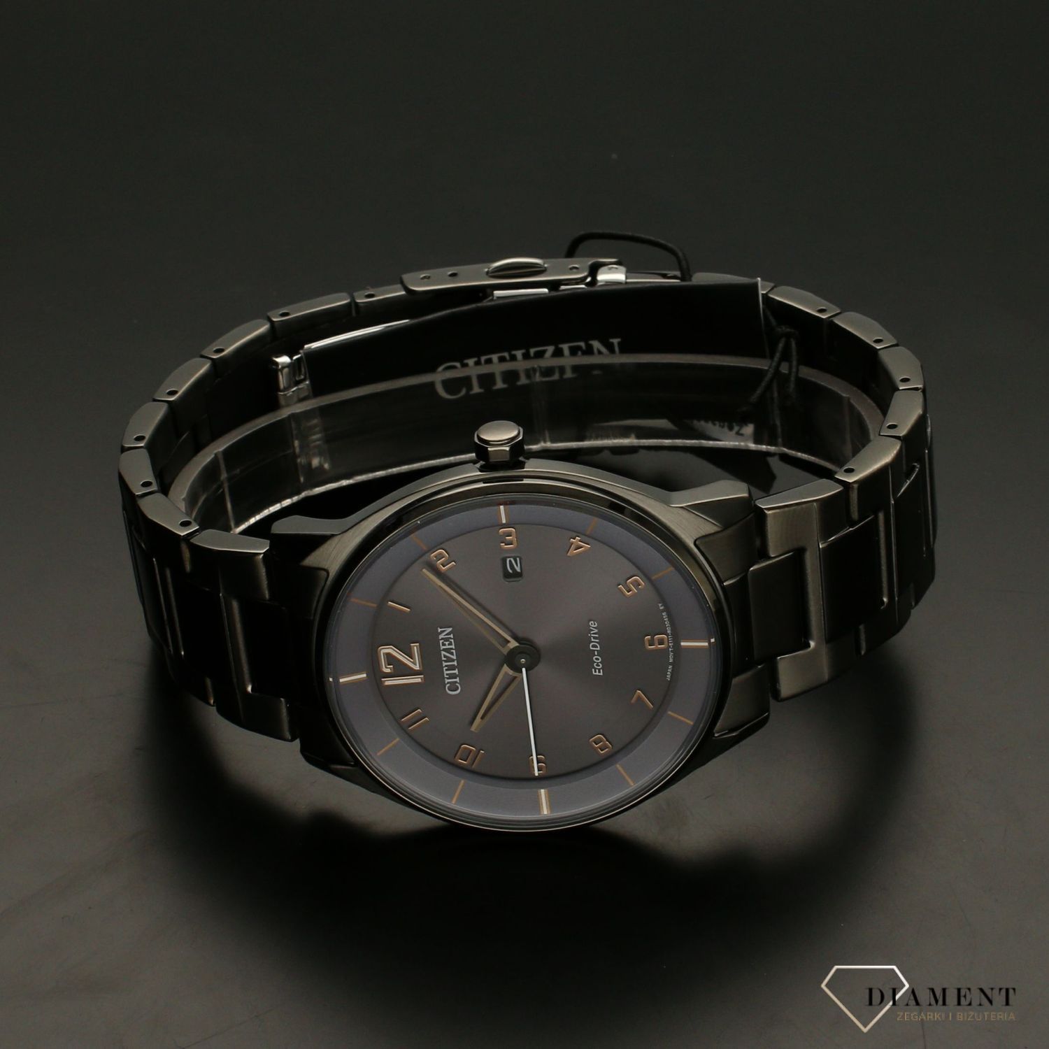 Zegarek męski na czarnej bransolecie Citizen BM7408-88H.jpg