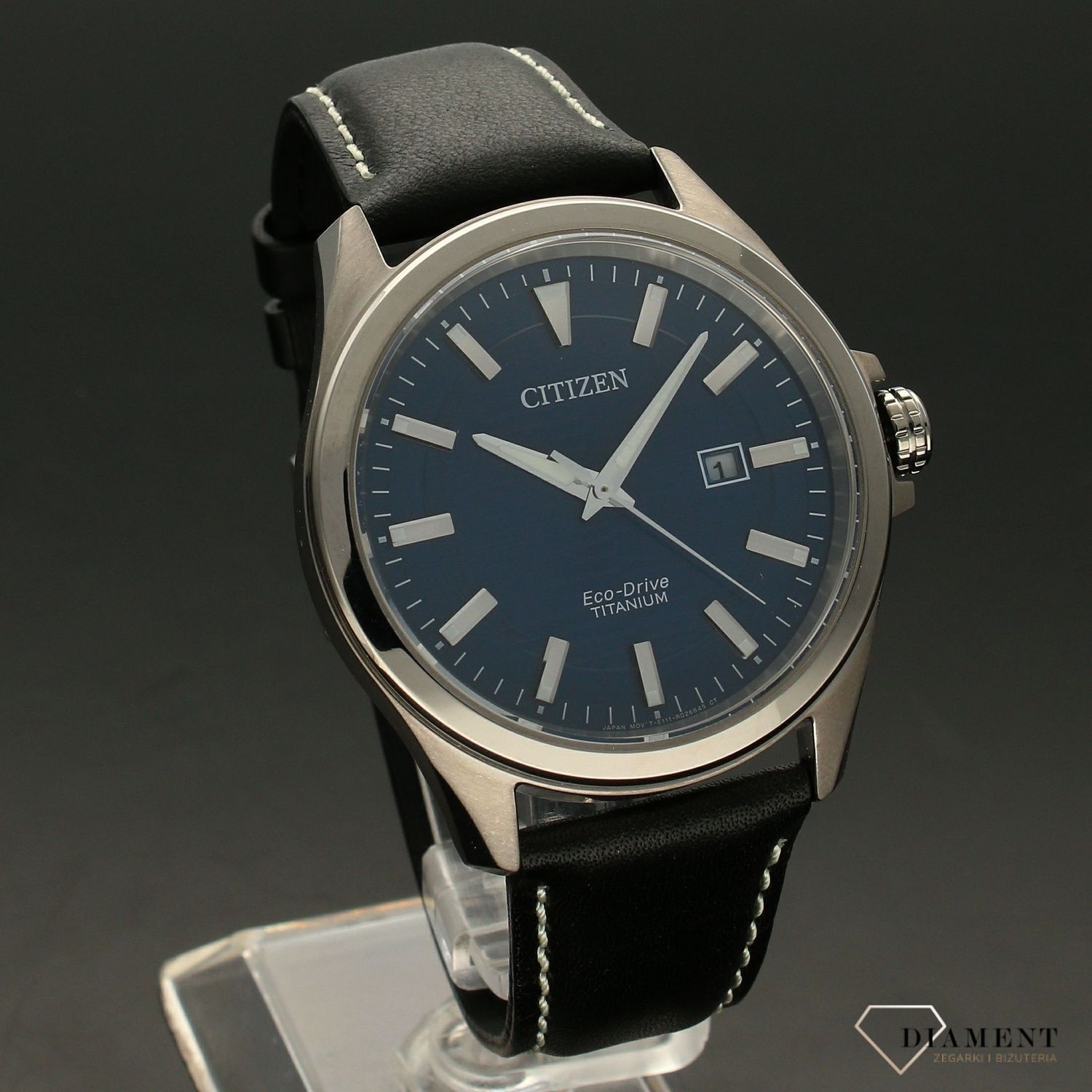 Zegarek męski Citizen BM7470-17L na skórzanym pasku z tytanową kopertą zasilany światłem (7) — kopia.jpg