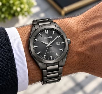 Zegarek męski Citizen Eco-Drive Modern BM7625-80H – grafitowy na stalowej bransolecie (2).jpg