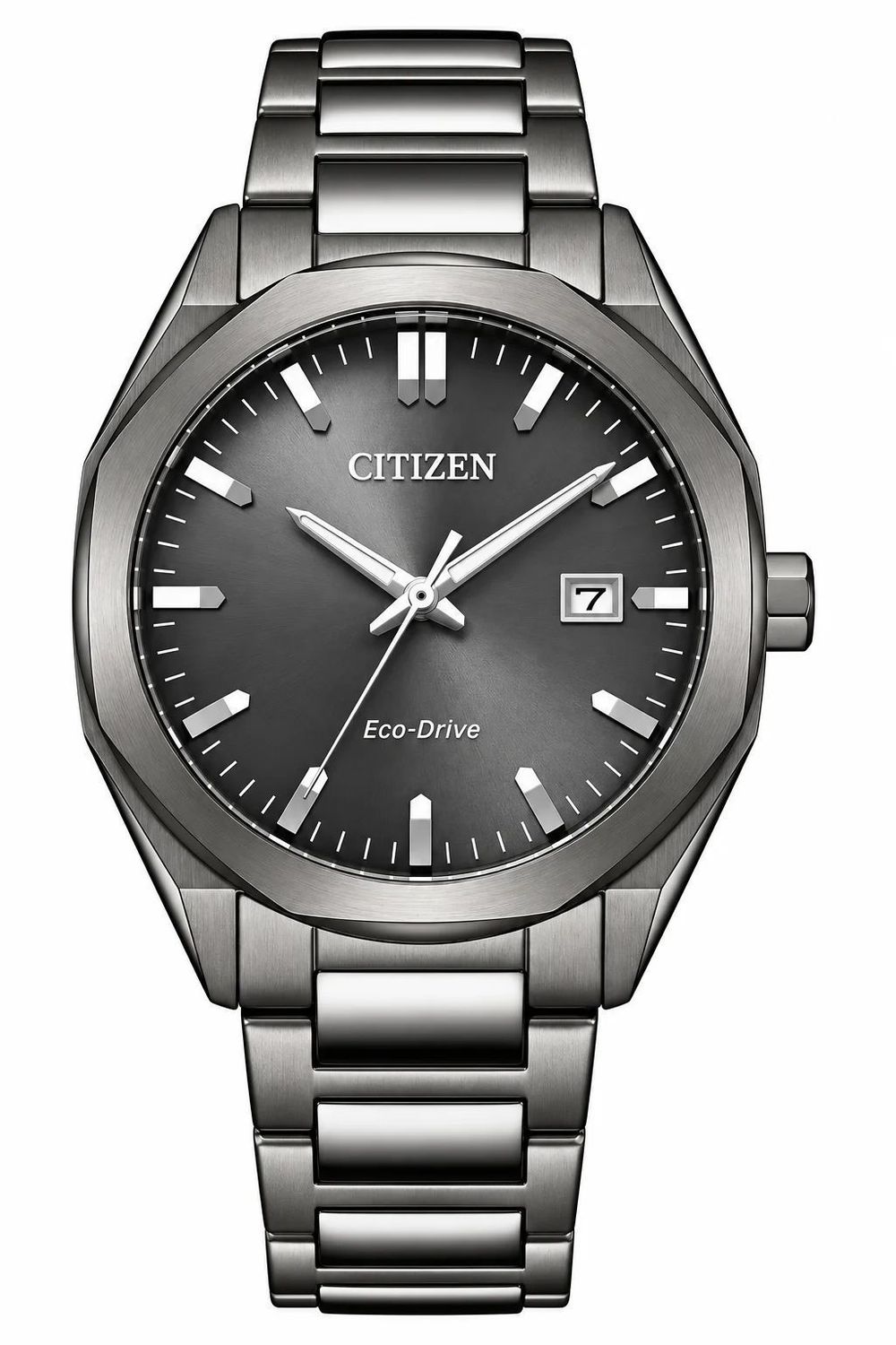 Zegarek męski Citizen Eco-Drive Modern BM7625-80H – grafitowy na stalowej bransolecie (1).jpg