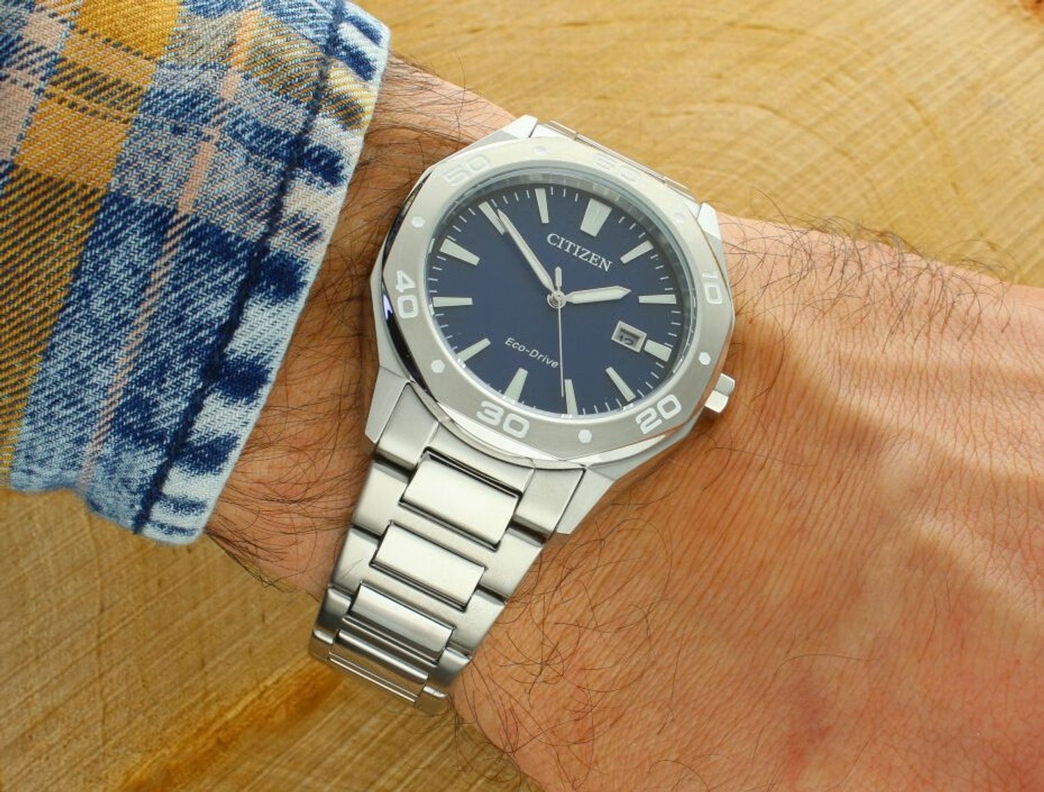 Zegarek Citizen Eco-Drive Active Sports – zegarek męski solarny, stalowy, 100M.jpg