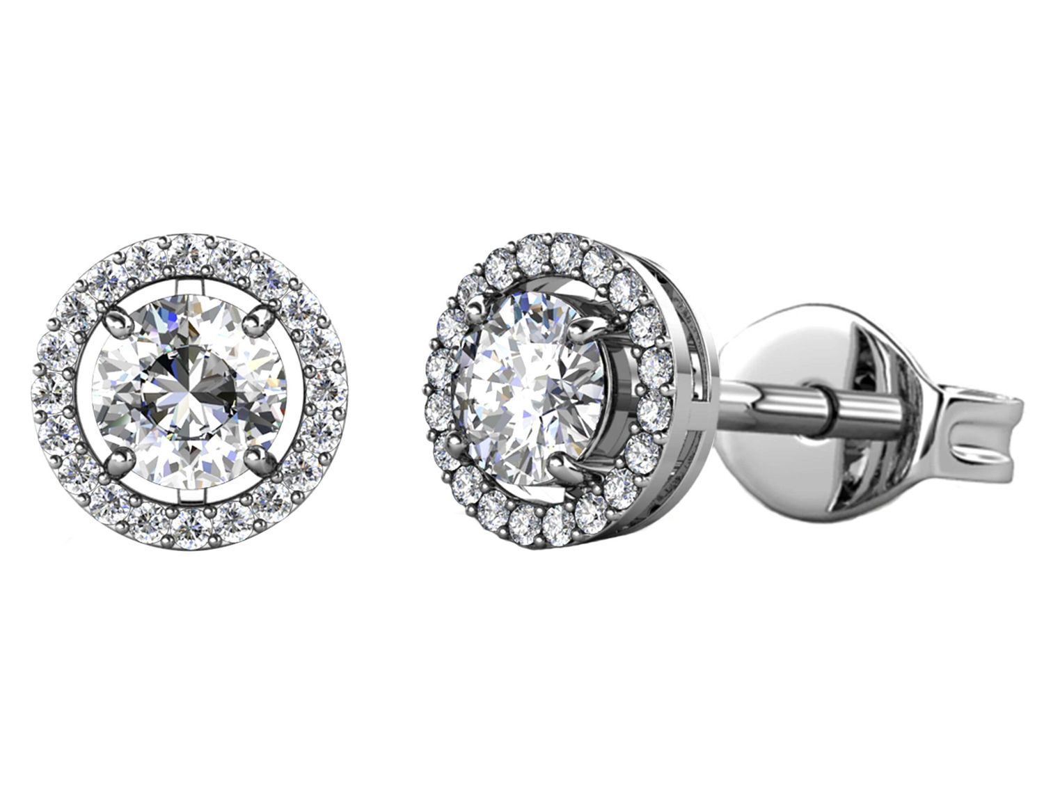 Srebrne kolczyki z moissanitem 0,50 ct – szlif brylantowy, srebro 925.jpg