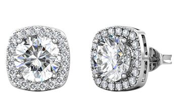 Srebrne kolczyki z moissanitem 0,50 ct – kwadratowe zdobienie  Brizzling Jewels, srebro (3).jpg