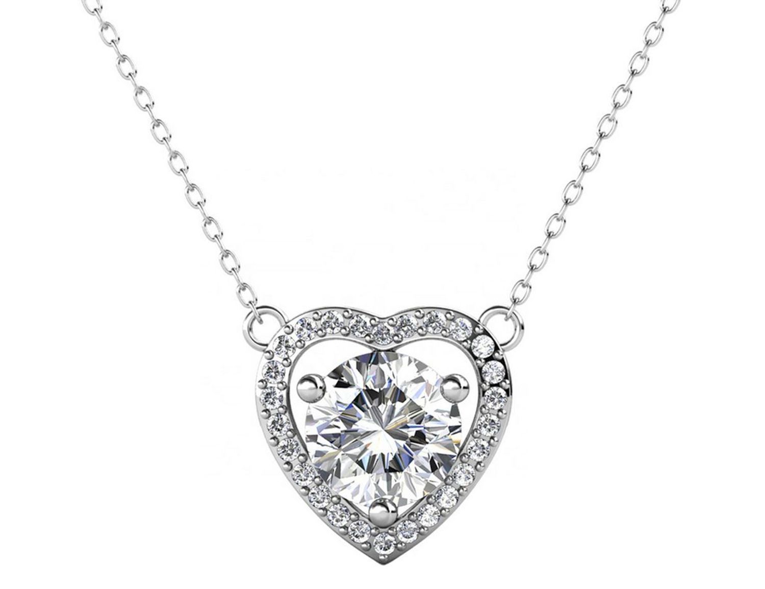 Naszyjnik srebrny z moissanitem 1 ct – model BMP013  Brizzling Jewels.jpg