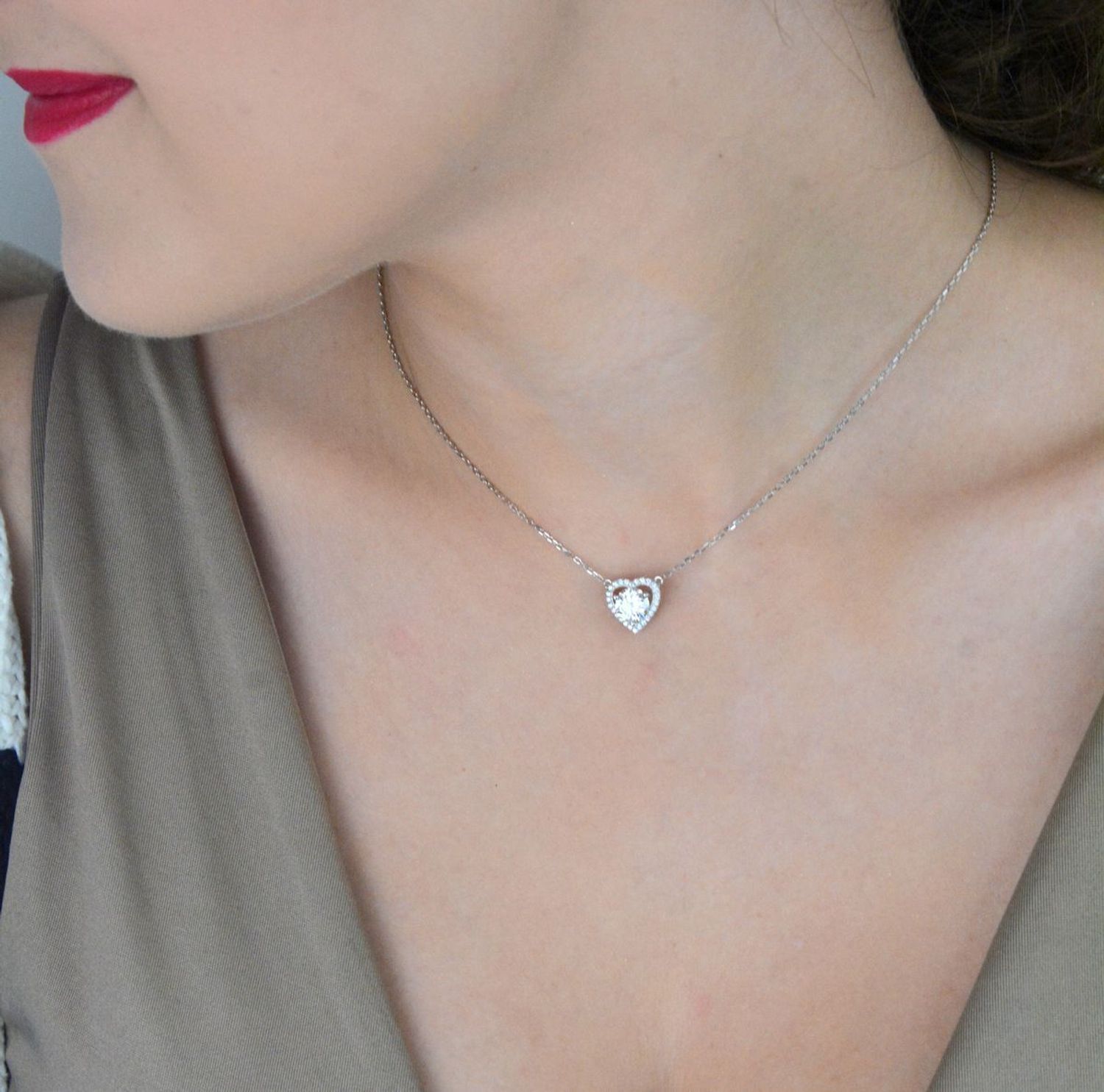 Naszyjnik srebrny z moissanitem 1 ct – model BMP013  Brizzling Jewels.jpg