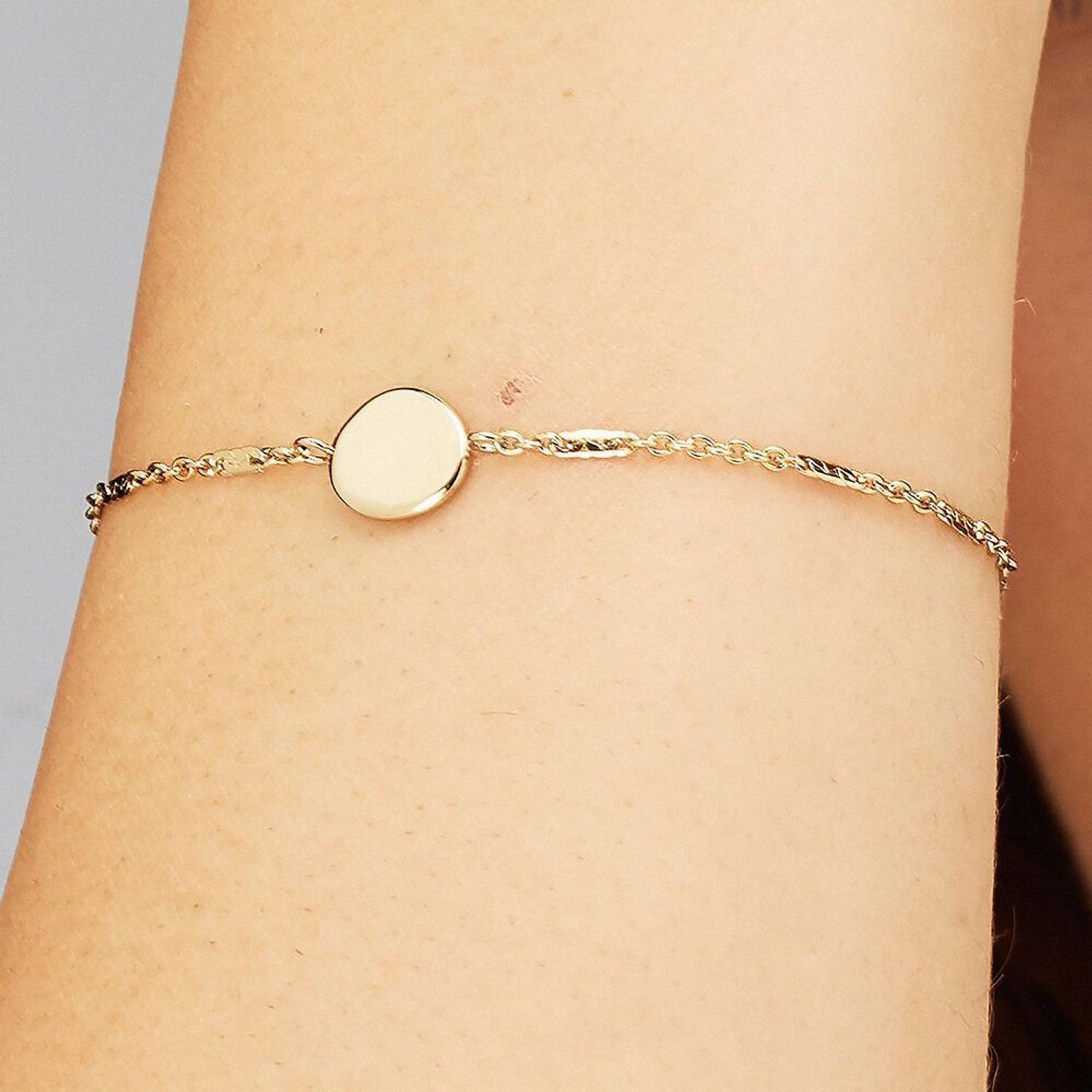 Bransoletka stalowa pozłacana ankier z blaszką Brosway Essential BNL072...jpg