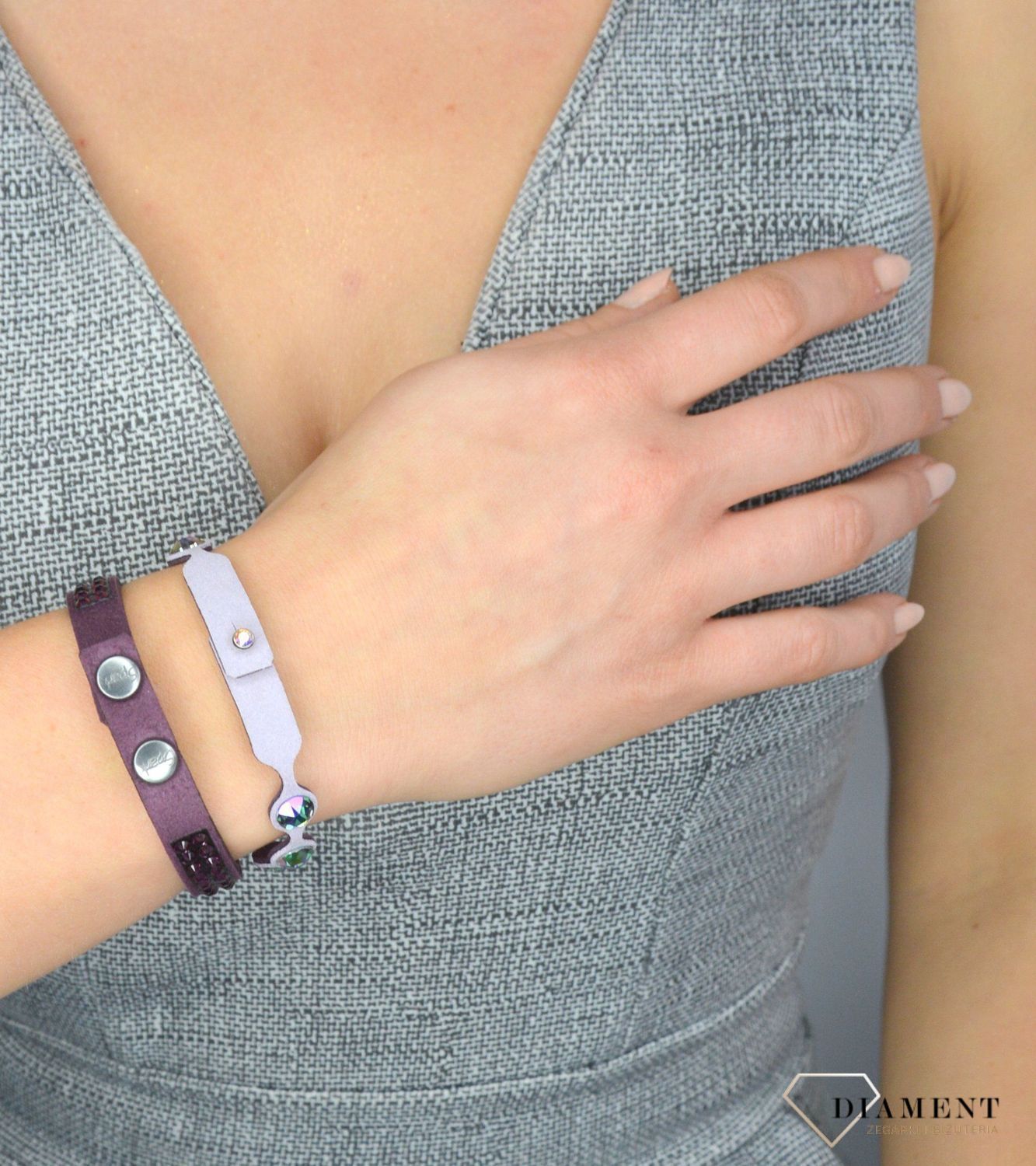 Bransoletka Classic Rainbow Purple BNTEX2VAM.jpg