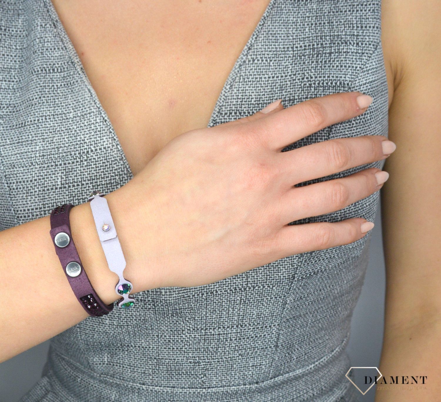 Bransoletka Classic Rainbow Purple BNTEX2VAM.jpg