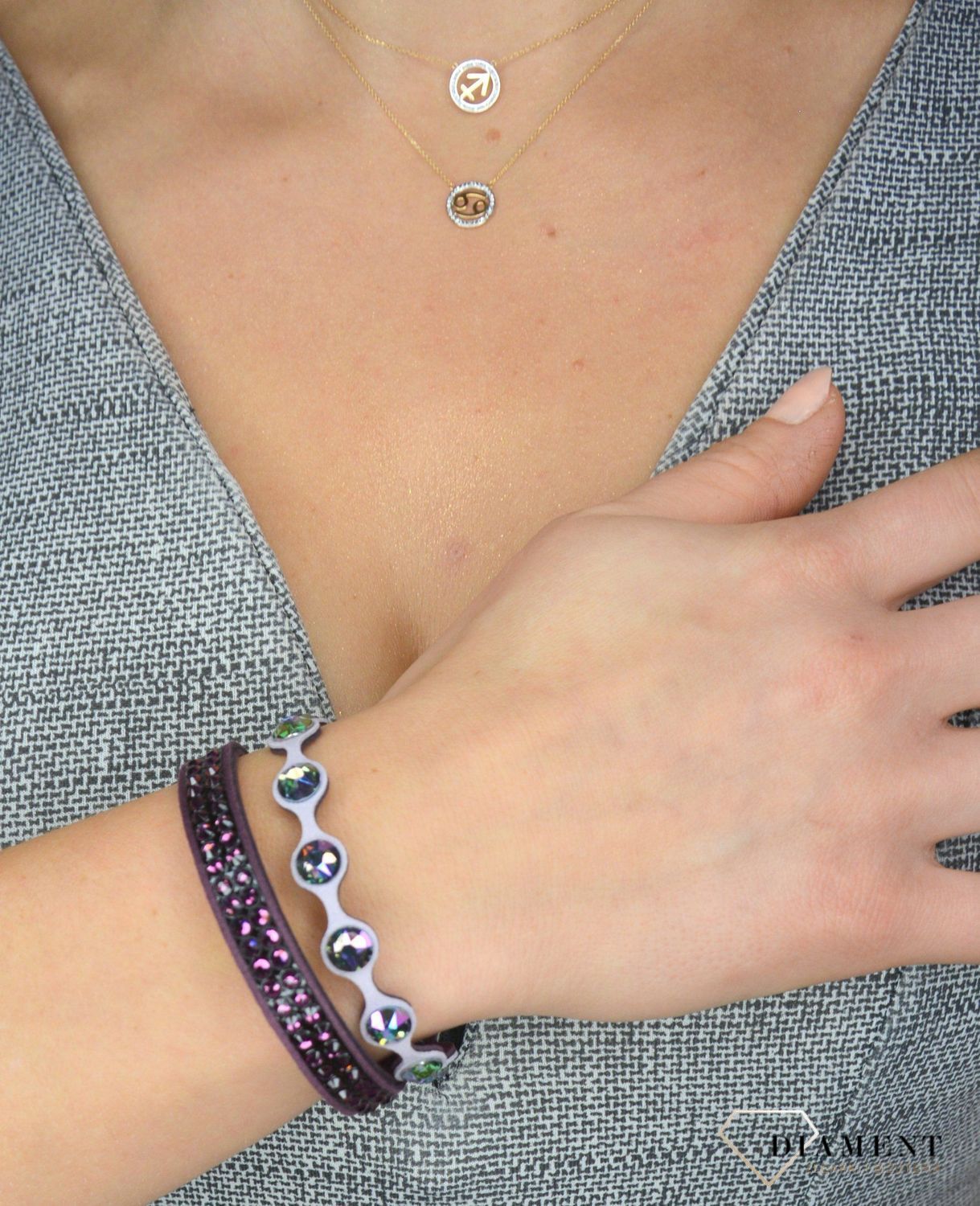 Bransoletka Classic Rainbow Purple BNTEX2VAM.jpg