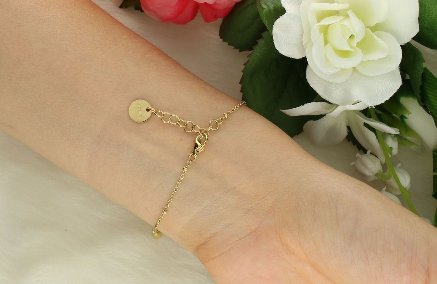 Bransoletka damska Brosway Perfect BPC20 – stal chirurgiczna, złoty PVD, zawieszka z kryształem brosway.jpg