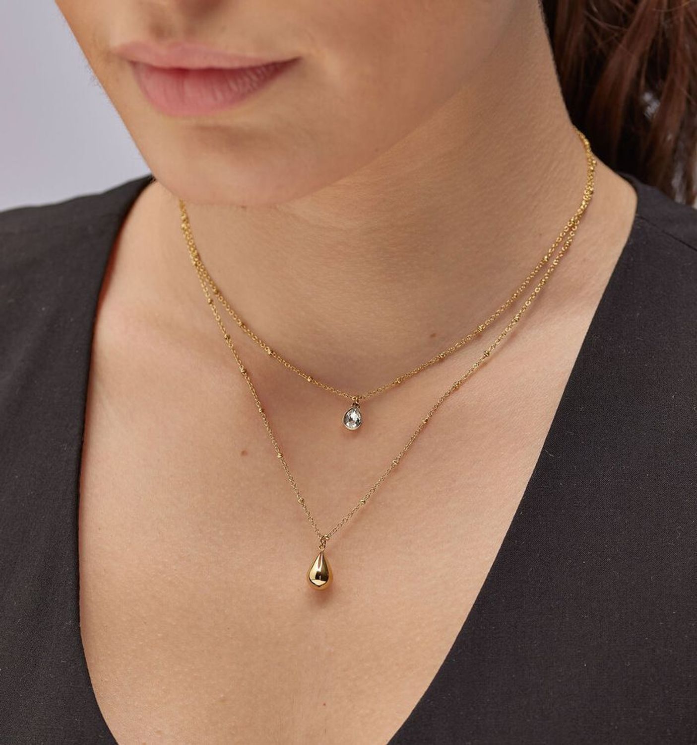 Naszyjnik Brosway BPC37 podwójny złocony z kryształem  Biżuteria stalowa 316L (2).jpg