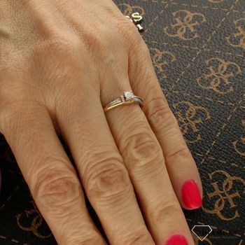 Pierścionek złoty DIAMENT żółte złoto, diamenty, zdobiony BPI2848.jpg
